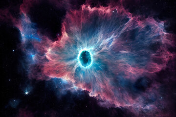 Galaxy with stars and space dust in the universe. Space nebula.