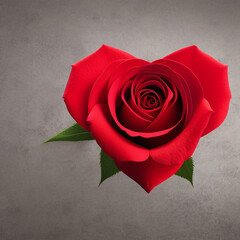 Red Hearted Rose