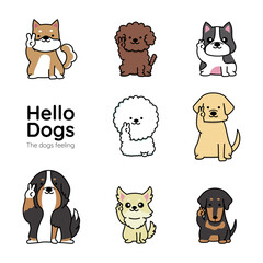 犬の表情アイコン_ピースサインface_icon_dog