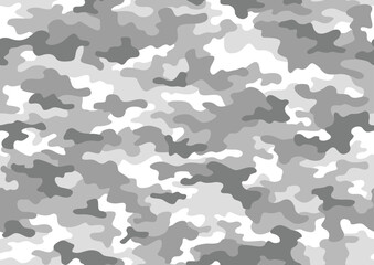 Camouflage texture seamless pattern. Military style abstract modern endless ornament for fabric and fashion textile print. Vector background.