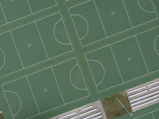 Netball courts from above