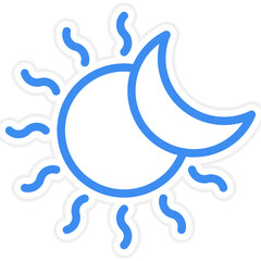 Fototapeta premium Eclipse Icon Style