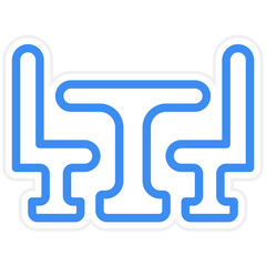 Dining Table Icon Style