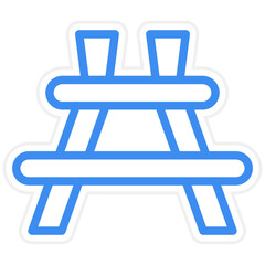 Picnic Table Icon Style