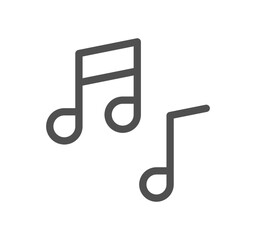 Music and controls related icon outline and linear vector.