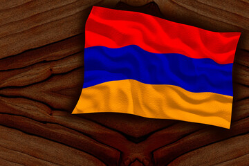 National Flag of Armenia. Background  with flag  of Armenia.