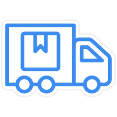 Delivery Truck Icon Style