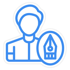 Fototapeta premium Graphic Designer Icon Style