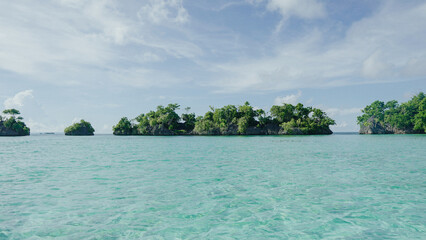 	
island with white sand beach