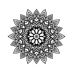 mandala, pattern, flower, design, ornate, seamless, wallpaper, arabesque, vintage, illustration, decoration, floral, circle, art, round, element, decor, shape, style, snowflake, texture, black, lace, 