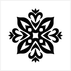 Vintage element isolated. Damask pattern. Engraving Vector stock illustration. EPS 10