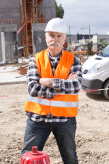 Fototapeta na wymiar portrait of a construction worker