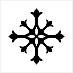 Vintage element isolated. Damask pattern. Engraving Vector stock illustration. EPS 10