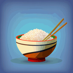 Japanese rice in a bowl