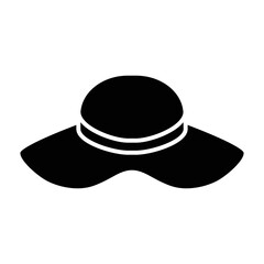 Ladies hat icon vector design template