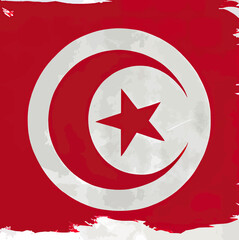 Fototapeta premium illustration of the Tunisia flag