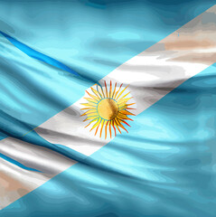illustration of the Argentina flag