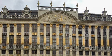 Deurstickers House of the Dukes of Brabant in the Grand Place UNESCO class World Heritage Site in Brussels city belgium © OceanProd