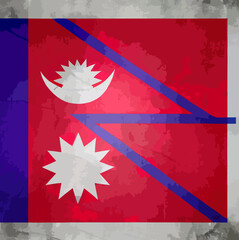 illustration of the Nepal flag