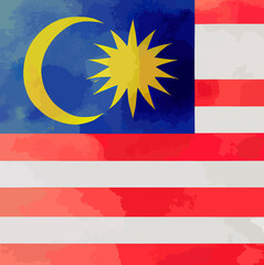 illustration of the Malaysia flag