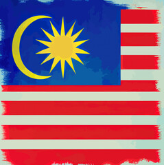 illustration of the Malaysia flag