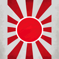 illustration of the Japan flag