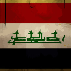illustration of the Irak flag