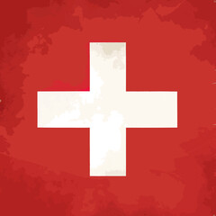 Obraz premium illustration of the Switzerland flag