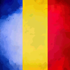 illustration of the Romania flag