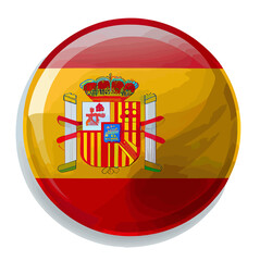 Obraz premium illustration of the Spain flag