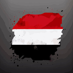 illustration of the Yemen flag