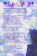 The Most Ancient Prayer of Protection Wall art Daily Chant Home Business 