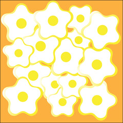 Egg abstract background with circles