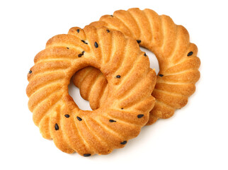 Cookies on a white background