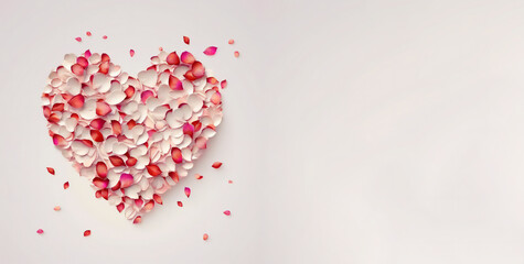 Valentine's Day concept, 14th February Love Day,  Happy Women's, Mother's, Valentine's Day, birthday greeting card design 3d rendering