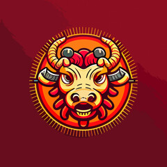 Chinese new year symbol illustration, chinese zodiac animal