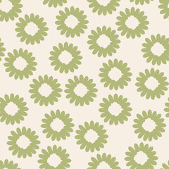Abstract floral shapes seamless background