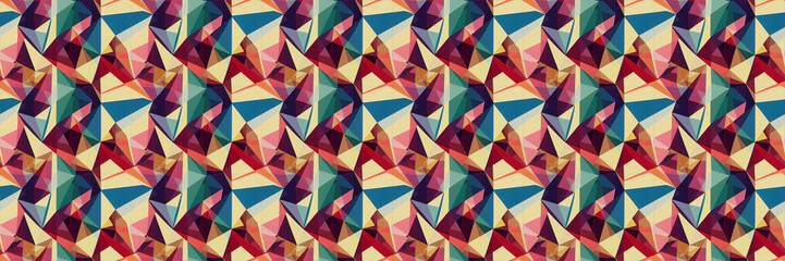 Abstract colorful geometric pattern design