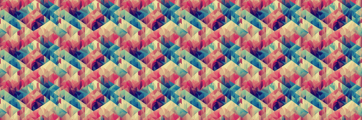 Fototapeta na wymiar a very colorful pattern with a lot of different colors, geometric abstract art, repeating pattern, geometric, isometric