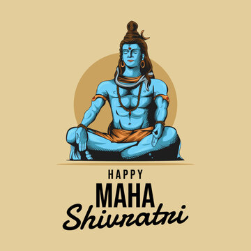 happy maha shivratri design template. Maha Shivaratri Festival Stock Vector  | Adobe Stock