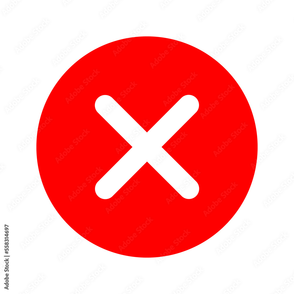 Poster red cross button in round shape