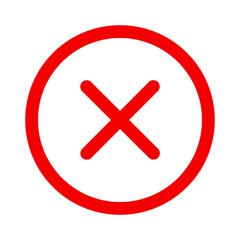 red Cancel icon design