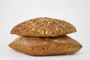 two fresh lace grains rolls
