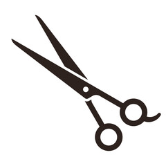 Barber scissors, hairdressing scissors, hairdresser sign, baber symbol