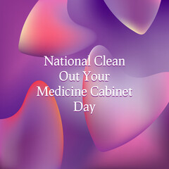 National Clean Out Your Medicine Cabinet Day  Vector Illustration. Suitable for greeting card poster and banner