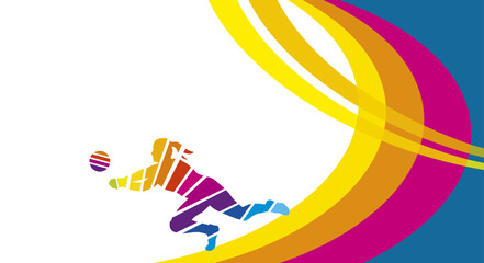 Volleyball sport graphic for use as a template for flyer or for use in web design.