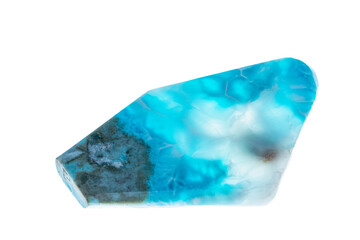 Obraz premium Larimar isolated on white background