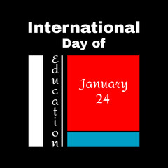 Vector illustration on the theme of International Day of Education