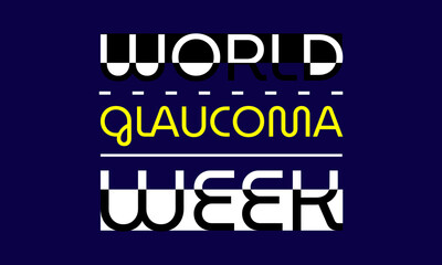 Vector illustration on the theme of World Glaucoma Week