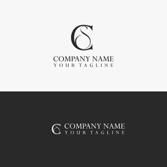 Letter C and S vector logo with exclusive concept.